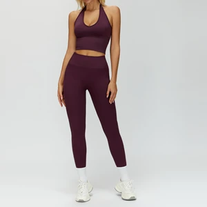 New Active Wear Yoga Set Sportswear Two Pieces Yoga Suit Gym Fitness Yoga Sets for Women