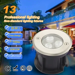 Factory Direct Pool Light 6W 12V with IP68 Waterproof Stainless Steel LED Underwater Lights for Swimming Pool OEM ODM