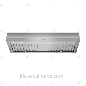 Best Selling Kitchen LED Light Exhaust Function Electric Power Stainless Steel Low Noise Range Hood For Households