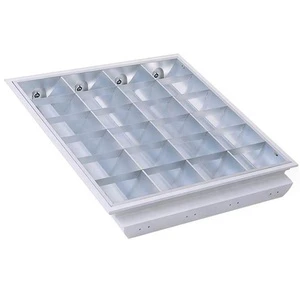 China Factory 3x9w 3x18w Led Grille Light 2x2ft Fluorescent Lighting Grille Lamp 60x60 600x600 Led Grille Panel Light Fixture