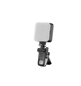 Compact On-Board Camera Video Light with Clip Lamp Battery-Powered 5W 7000K for Meetings & Live Videos Photographic Lighting D12