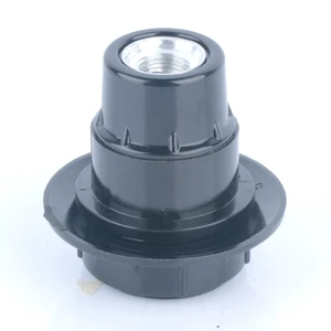 Bakelite/plastic Threaded Bulb Holder Metal Thread Lamp Socket With Ring E12