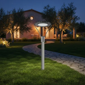 150W AC Aluminum Housing IP66 IK08 LED Luminaire European Style Waterproof Garden Light for Parks & Residential Areas