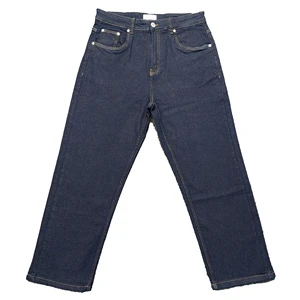 Wholesale Plus Size Comfortable Washed Men's Denim Jeans Custom Design Fashionable Slim Fit Casual Breathable Straight High