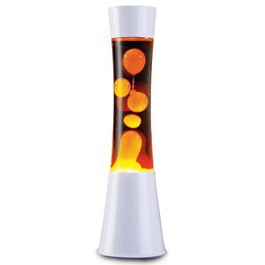 Tianhua US Brand Electric Operated Style Wax White Base Night Light Volcano lava Lamp with Red Colors