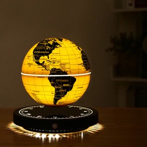 BIFANG Magnetic Levitation Globe LED Light Floating Earth Desk Night Light Tech Decor Gift for Adults ABS Material for Hotels