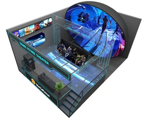 360 Full Surround LED Screen Flying Dome Theater Multi-Player Immersive Equipment Compatible With Various 3D Flight Films