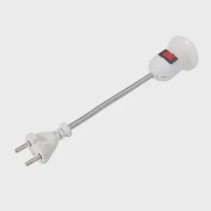 E27 Lamp Base Bulb Holder Light Socket With Switch EU US UK Plug Lamp Holder Energy Saving LED Table Lamp Adapter Plug Switch