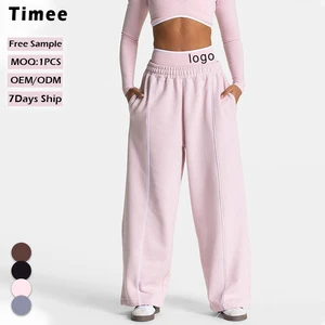 Loose Yoga Pants Stylish and Comfortable Casual Straight-leg Wide-leg Stretchy High-waisted Fitness and Sports Pants