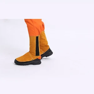 Cheapest Rates OEM ODM Service Safety Equipments Safety Welding Shoe Cover Reinforced Stitched Cow Suede Leather Shoes Cover