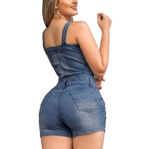 2025 Hot Sale Ripped Jeans Denim Pants With Straps Overalls Women's Jeans Skinny Sexy Jeans Jumpsuits