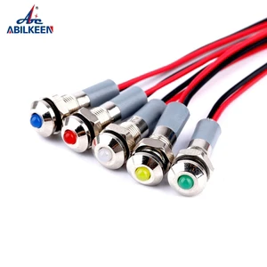 Industrial Metal Indicator Light - Bright LED Signal for Factory Machinery, Assembly Lines & Automation Equipment