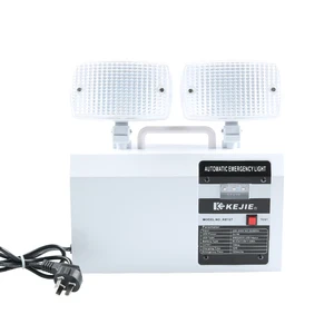 LED Twin Spot Emergency Light Wholesale Custom Rechargeable LED Dual Heads Emergency Light Corridor 6W Two Heads Emergency Light