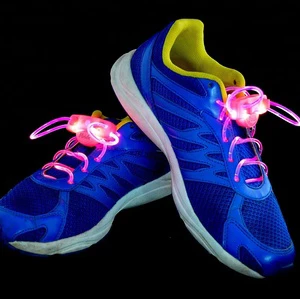 Multi-Color Neon LED Shoe Laces Strap Glow Stick Light Shoelaces