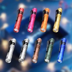 Wholesale Mini Aluminum Alloy LED Tactical Pocket UV Flashlight XPE with Clip Waterproof Custom Logo CE Certified for Camping