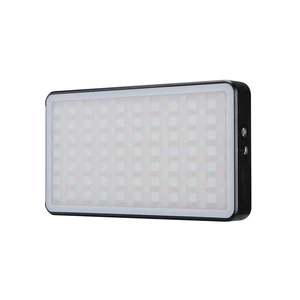 VISICO Pocket Design Rechargeable App-Controlled Adjustable Color Temperature RGB LED Fill Panel Light 60W Power for Photography