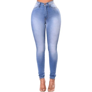 Women's High Waist Skinny Jeans Full Length Solid Stonewashed Denim Casual Fit Spandex Cotton Blend Breathable Stretchy Pants