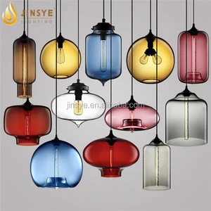 Colorful Modern Lighting Lamp Glass Hanging Glass Ball Pendant Lamps