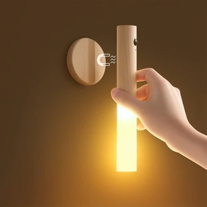 Rechargeable Magnetic Mini Modern Motion Sensor LED Cabinet Light Wardrobe Closet Night Light for Bedroom Home