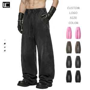 2026 Autumn and Winter Unisex Pants 300G High Quality Terry Casual Baggy Straight Tube Loose Fit Bottoms for Unisex