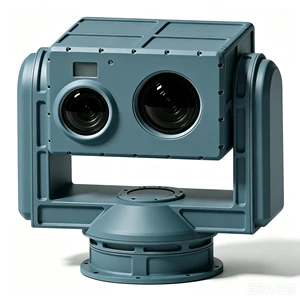Border Defence Anti Drone UAV Tracking Thermal PTZ Camera System With 6km Laser Range Finder