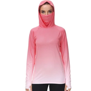 Breathable Women's Shirt Fishing Performance UPF 50 Sun Protection Long Sleeve Quick Dry Outdoor Running Wear