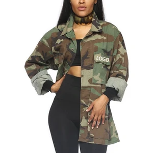 Waterproof Wholesale Long Women's Denim Jacket Spandex/Polyester Short Dyed Rivet Streetwear Winter Casual High Quality Warm