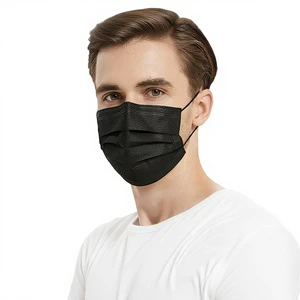Disposable Medical Masks Blue Black Adult Three-Layer Protective Dust-Proof Antibacterial Medical Grade 95% Filter Rating