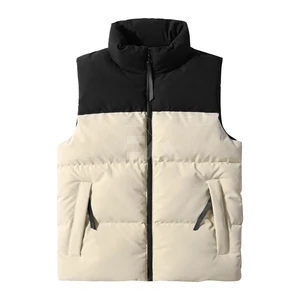 Wholesale Plus Size Women's Puffer Knit Gilet Breathable and Windproof Casual Vest with Zippers Manufacturer's Wholesale Price