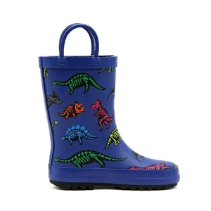 Factory Supply Rain Boots Washable Waterproof Non Slip Toddler Wellies Double Carry Loops Daily Outdoor Walking Rain Footwear