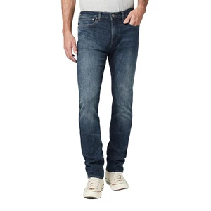 DiZNEW 2026 Premium Slim Fit Vintage Wash Jeans Mens Classic Streetwear Blue Denim Trousers Professional OEM Bulk Supply