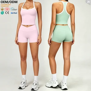 Factory Supply OEM ODM Gym Yoga Set Naked Feel Comfortable Fitness Sports Pilates Outfit Set Buttery Soft Women Workout Set