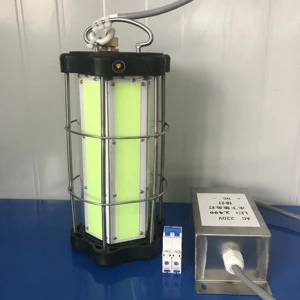 2000w Green LED Fishing Light Under Water Boat Catching Fish in Ocean