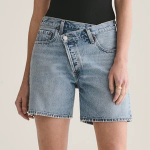 OEM High Waist Cross Waist Denim Shorts For Women Straight Loose Fit Breathable Washed Summer Casual Style Custom Logo Vintage