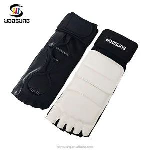 Woosung Custom Logo Martial Arts Foot Equipment Taekwondo Foot Guard Protector