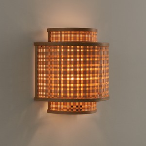 Natural Bamboo Wall Lamp for Commercial Interiors Providing Warm Ambient Lighting for Hotels Cafes and Retail Spaces