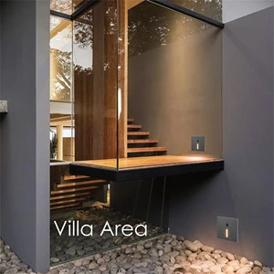 Modern 85-265V Smart Sensor LED Stair Light Recessed Wall Mount for Indoor/Outdoor Use