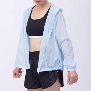 Custom Waterproof Ice Silk Hooded Rash Guard Sun Protection Clothing Jacket for Women Men