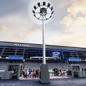 Hot Dip Galvanized Steel High Mast Lighting Tower 10m-40m Lamp Poles for Stadium & Street Versatile Urban Infrastructure