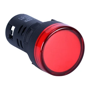 LED Lamp Plastic Push Button Switch for Equipment Round Head Blue signal Lamp pilot Lamp Indicator Equipment Indicator Lights