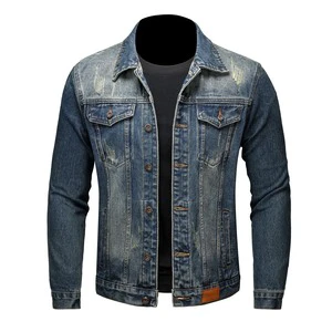 Denim Jacket Men Casual Factory Wholesale High Quality Brand Autumn Slim Fit Fashion Classic Denim Men's Jackets