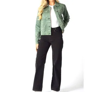 OEM Women's Denim Jean Jacket Women Casual Outwear Hot Sale Autumn and Spring Women's denim jacket in Low Price