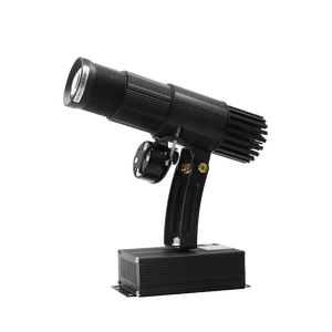 Hot Sale Customized Portable Rechargeable Battery LED HD Lens 15W Gobo Logo Projector Light With Manul Zoom & Adjustable Angle