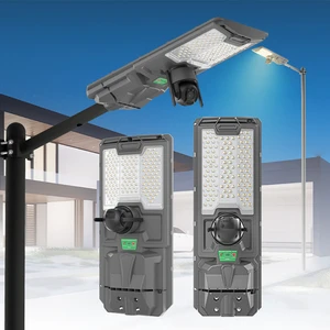 COVEDA Wholesale Security Smart Control Roads Lamp 300w 500w Led Solar Street Light With Outdoor Cctv Camera