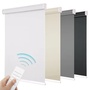 Smart Electric Built-In Blackout Roller Window Blinds & Shades With Automatic/Manual Control