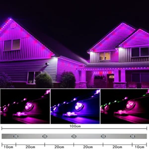 KCX 30mm Diameter DC12V Holiday Lighting Landscape Decoration Programmable Led Christmas Lights RGBWIC String Light Outdoor Led