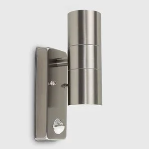 Stainless Steel Up Down Outdoor Security Wall Light PIR Motion Sensor Waterproof Garden Lamp