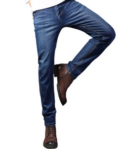 Men's Custom Logo Ripped Jeans Hot Sale Multi-Pocket Slim Fit Casual Wash Straight Cotton Jeans Pants Plus Size Available