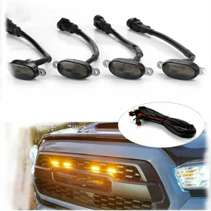 Car Led Grille Light Amber Light Small Yellow Light With Long Life Service Time