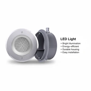 Stainless Steel Swimming Pool Lights, Available in Single Color and Multi - Color. High - Quality LED Light Pool RC-SS190S